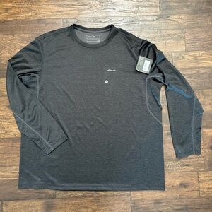 Eddie Bauer Men's FREEDRY Long Sleeve Tee MOISTURE wicking XXL NWT vintage-ish